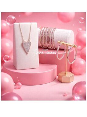 Park Lane Sweets Sparkle Box 3 Piece Set Necklace Ombre Hoop Earrings Bracelets